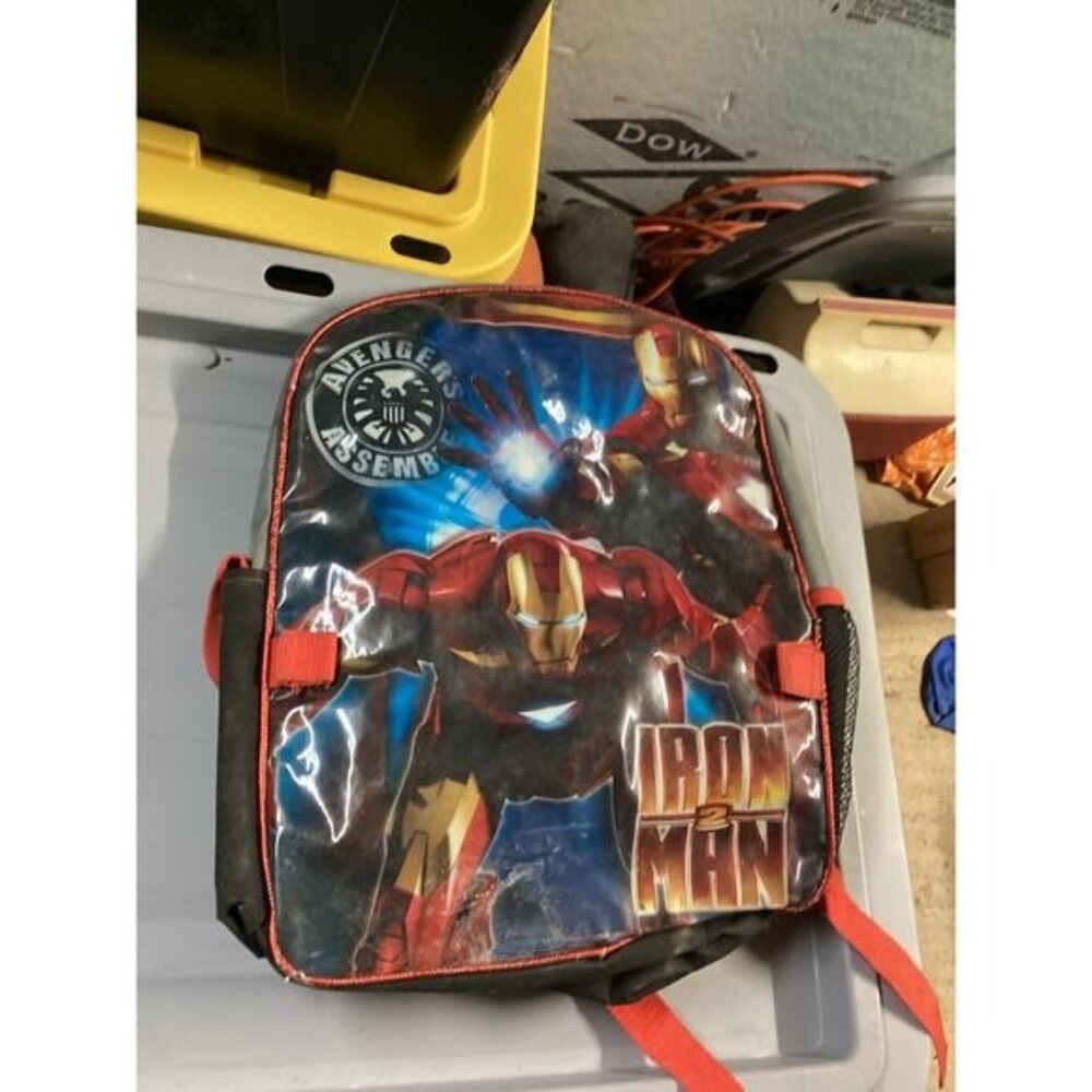 Backpack 15" Multi-Compartment Avengers IRON MAN Red Black Gray for Boys